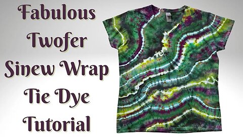 Tie-Dye Designs: Fabulous Twofer Sinew Wrap Muck Ice Dye