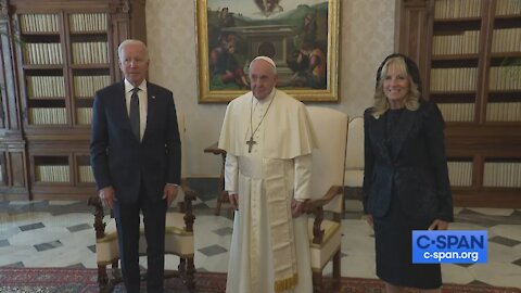 President Biden Meets with Pope Francis