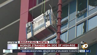 Workers rescued on downtown San Diego high-rise