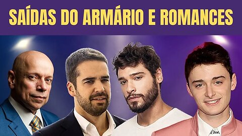 FAMOSOS GAYS QUE SAÍRAM DO ARMÁRIO E ASSUMIRAM ROMANCES