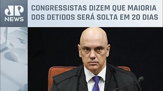 Moraes recebe senadores da oposição para falar sobre presos dos atos do dia 8 de janeiro