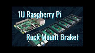 1U Raspberry Pi Rack Mount Bracket