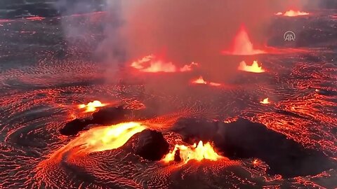 Kilauea Volcano in Hawaii became active