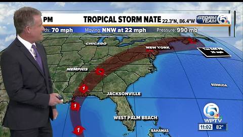 Tropical Storm Nate prompts hurricane warning for metropolitan New Orleans