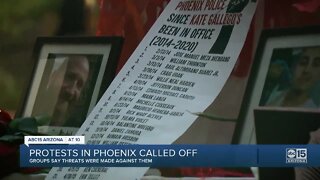 Protests in Phoenix called off