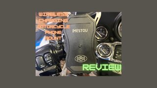 Motorcycle wireless charging phone mount review. (iMestou)