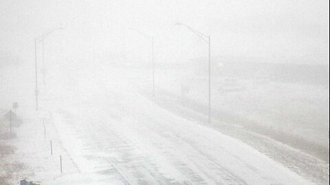 Blizzard conditions in South Dakota on this Christmas Day