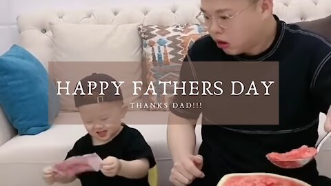 Father and Son Funny Moment 😂( HAPPY FATHERS DAY)