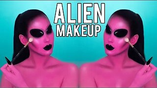 PINK Alien Halloween Makeup Tutorial | Halloween 2019