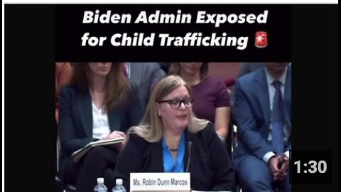 Biden regime exposed for child trafficking