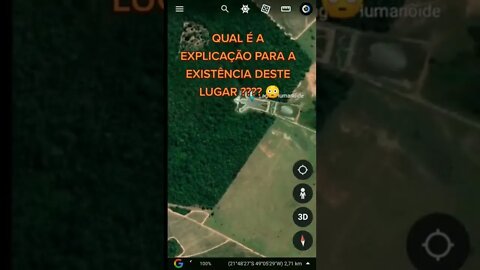 QUAL É A EXPLICAÇÃO PARA A EXISTÊNCIA DESTE LUGAR???😳 #shorts #googleearth #lagoahumanoide