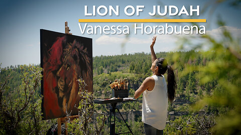 "Lion of Judah" Christian Worship Painting by Vanessa Horabuena