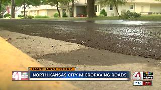 North Kansas City hopes to extend life of roads with micro-paving approach