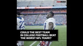 Could a College Football Team Ever Beat an NFL Team?