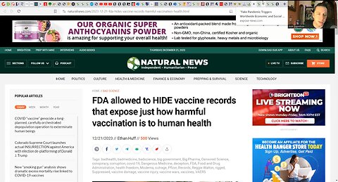 COURT ALLOWS FDA TO HIDE VACCINE INJURY & DEATH RECORDS!