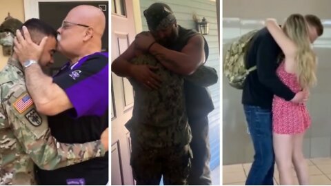Emotional Moments of Soldiers Coming Home | Random Acts of Kindness 2022