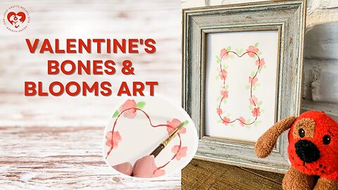 Valentine's Bones & Blooms Art