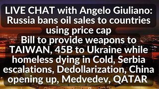 LIVE CHAT with ANGELO: Bill to sendweapons to TAIWAN,Serbia escalations,China opening up