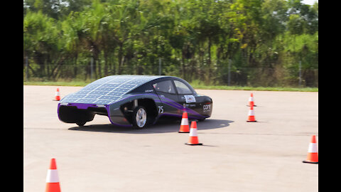 Solar-powered car