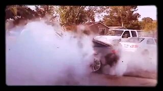 2017 Chevy Camaro Burn out