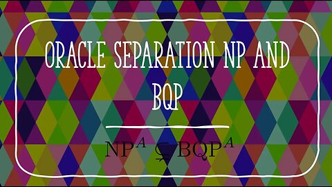 Separating NP from BQP relative to an oracle