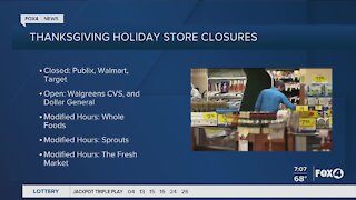 Supermarkets open/closed for Thanksgiving