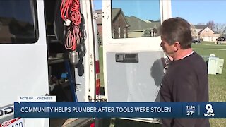 Community helps plumber after tools were stolen