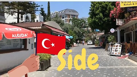 Side Türkei vom Strand zum Basar