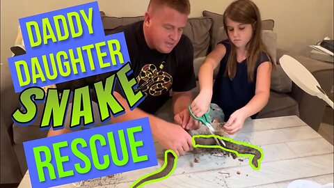 Daddy Daughter Snake Rescue