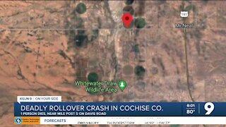 Deadly rollover crash in Cochise County