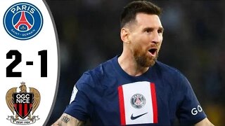 PSᏀ х Νісe 2−1 (LIONEL MESSI FREEKICK) Extеndеd Hіghlіghts & All Gоals 2022 HD