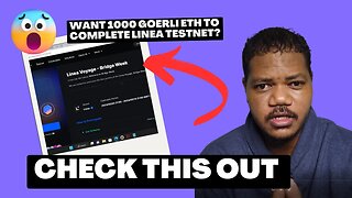 Linea Build Voyage Incentivized Testnet - How To Get 100 Goerli ETH Now. Layer Zero Airdrop?