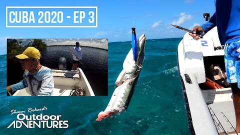 CUBA 2020 - Ep. 3 of 3 | Shark Attack + Tarpon at La Redonda | Fishing Guides Cayo Coco & Guillermo