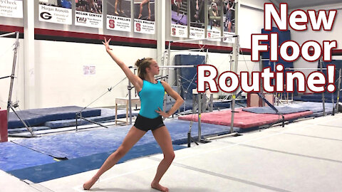 New Floor Exercise Routine! | Whitney Bjerken