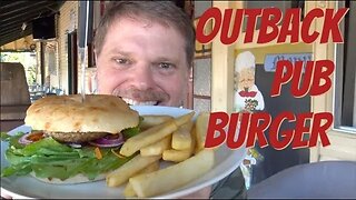 Aussie Hamburger at an Outback Pub