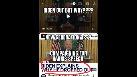 Biden NO Explaination: Campaign Speech, Rhetoric