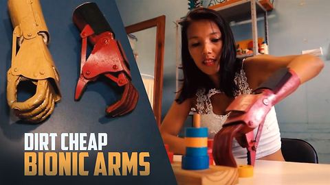 Cardboard & home plastics make affordable prosthetics