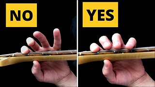 Fix Your Flying Pinky Guitar Technique (keeping fingers close to fretboard)