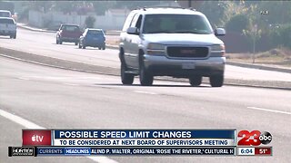 Speed limit changes