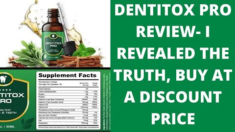 🔴Dentitox Pro Review! I REVEALED THE TRUTH! 🔴Dentitox Pro - Huge Discount Offer Inside