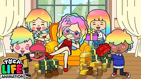 My Friends Love Me Just Because I'm Rich 🌈 Toca Love Story 🌏 Toca Boca Life World | Toca Animation