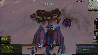 World of Warcraft Dragonflight Riders in the Snow