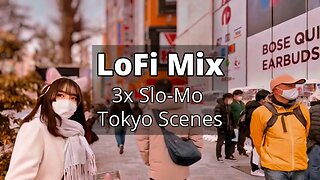 Dreamy LoFi 🎵 + Slo-Mo Tokyo 🗼 | Akihabara Streets ✨