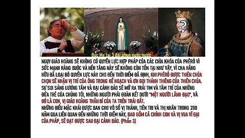 Những Điểm Tương Đồng Chính của các TĐ của Viên Sỏi Nhỏ (Phêrô II) và của Maria Divine Mercy. (P3)