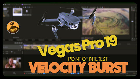 Vegas Pro 19 (Velocity Burst) Orbiting Mavic Footage