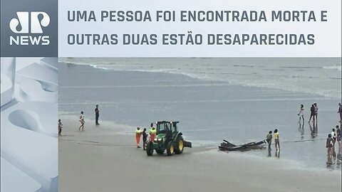 Barco com 12 pessoas afunda em Bertioga