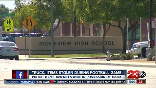Truck stolen from Ridgeview High School