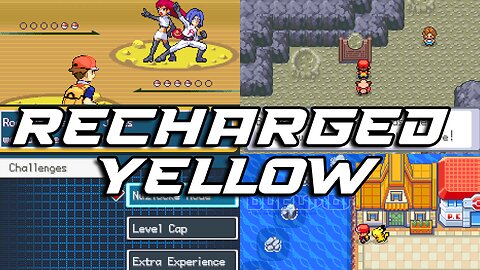 Pokemon Recharged Yellow - GBA Hack ROM, Plenty of QoL, built-in modes, Jessie and James