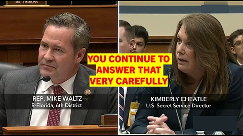 Rep. Michael Waltz (R-FL): You Continue To Answer That Very Carefully