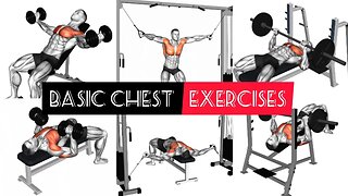 Basic chest exercises(Barbell/Dumbbells/body weight/Cable)